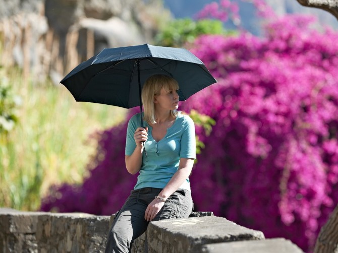 Czarny parasol